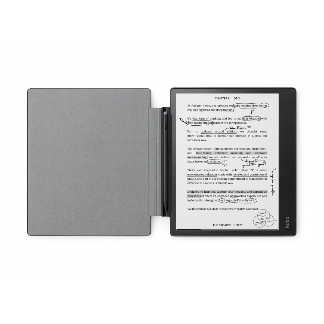 Étui Fin Pour Tablette Kobo Elipsa 2E EReader 2023 Avec Fonction Support Et Fonction Veille/réveil Automatique